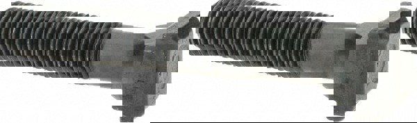 Steel T-Slot Bolt: M12 x 1.75, 55 mm Thread Length, 12 mm Slot Width, Black Finish